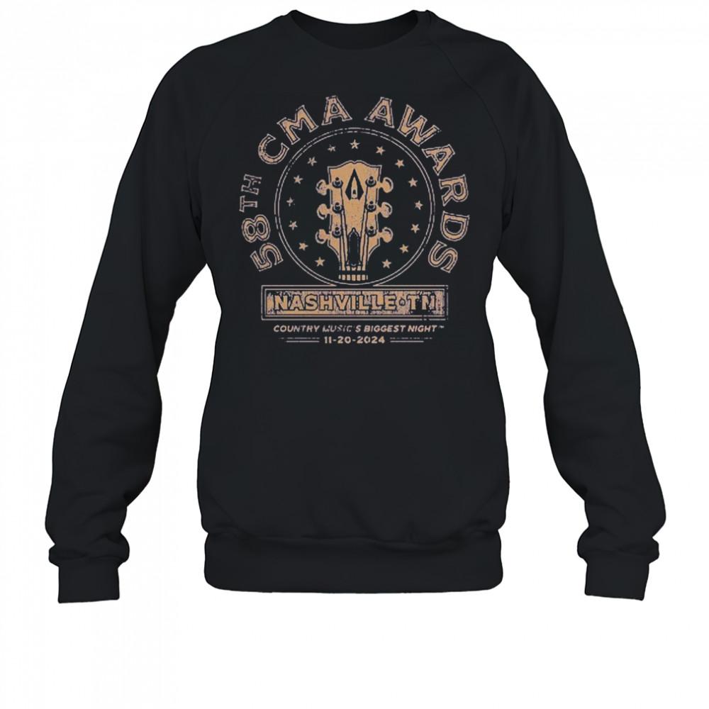 CMA Fest Awards Headstock Nashville 58th Country Music’s Biggest Night T-Shirt Sweatshirt