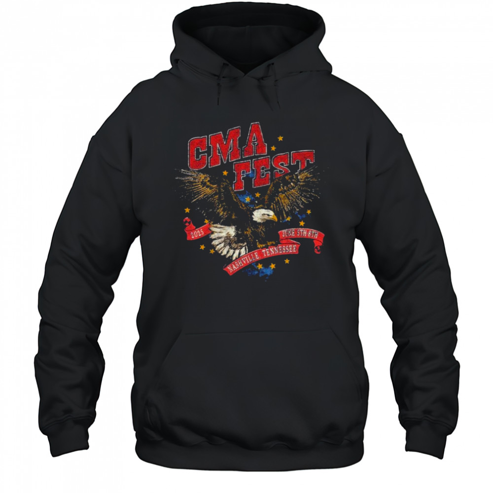 CMA Fest Nashville Tennessee June 5TH 8TH 2025 Flying Eagle T-shirt Hoodie