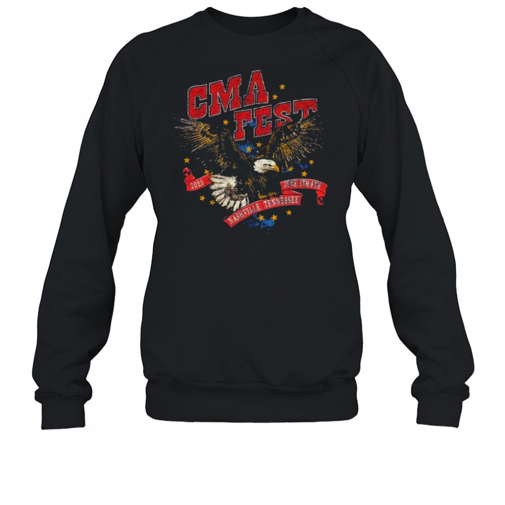 CMA Fest Nashville Tennessee June 5TH 8TH 2025 Flying Eagle T-shirt Sweatshirt