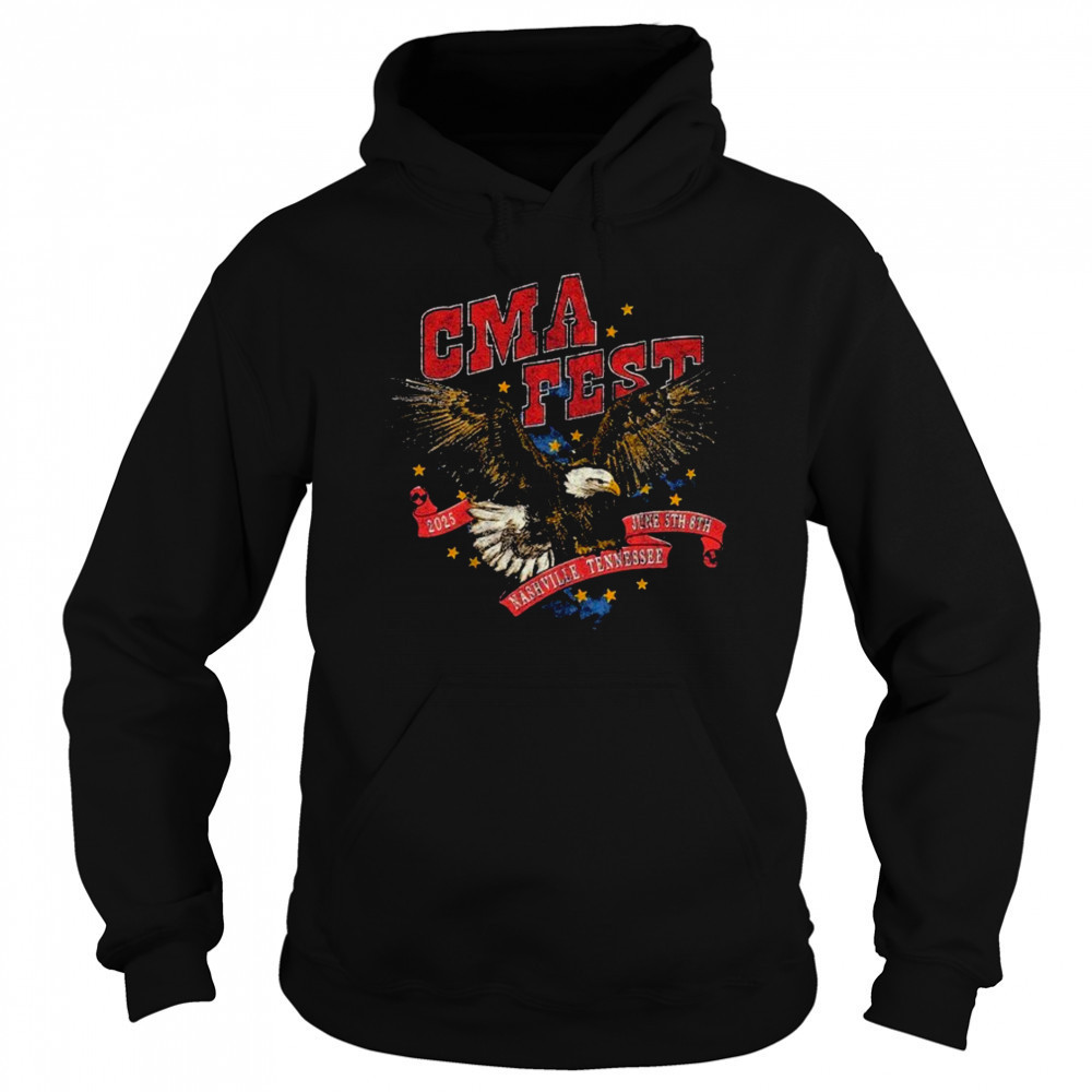 CMA Fest Nashville Tennessee June 5TH 8TH 2025 Flying Eagle T-shirt Sweatshirt