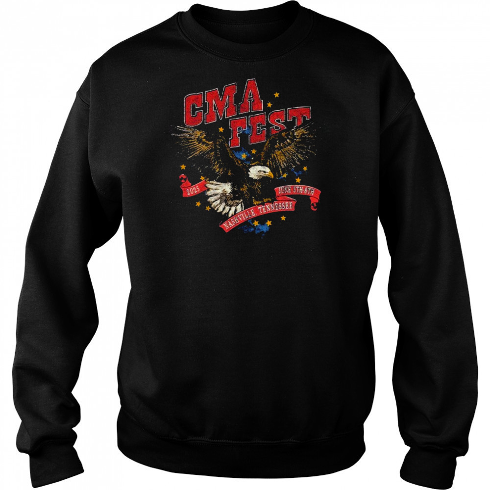 CMA Fest Nashville Tennessee June 5TH 8TH 2025 Flying Eagle T-shirt Hoodie