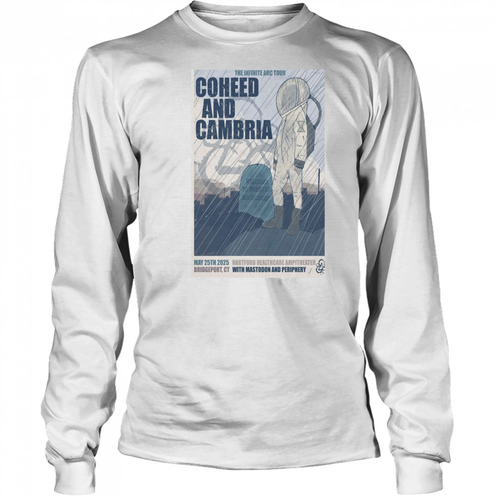 Coheed And Cambria Show May 25 2025 Hartford HealthCare Amphitheater, Bridgeport, CT T-shirt Long Sleeved