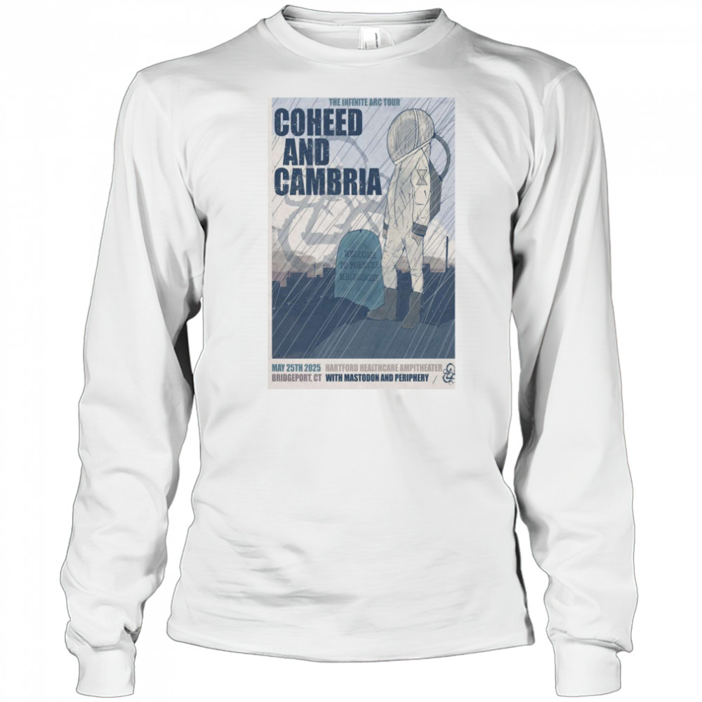 Coheed And Cambria Show May 25 2025 Hartford HealthCare Amphitheater, Bridgeport, CT T-shirt Long Sleeved