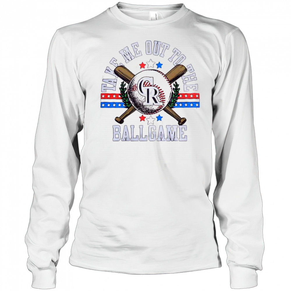 Colorado Rockies Take Me Out To The Ballgame T-Shirt Long Sleeved
