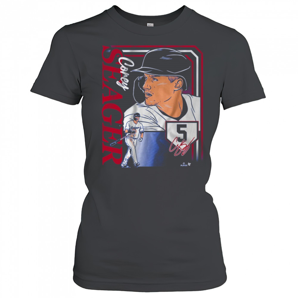 Corey Seager 5 Pittsburgh Pirates MLB Collage Frame Signature t-shirt Women's T-shirt