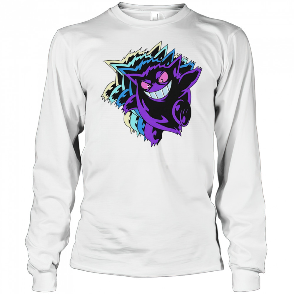Cyberpunk Gengar Pokemon shirt Long Sleeved