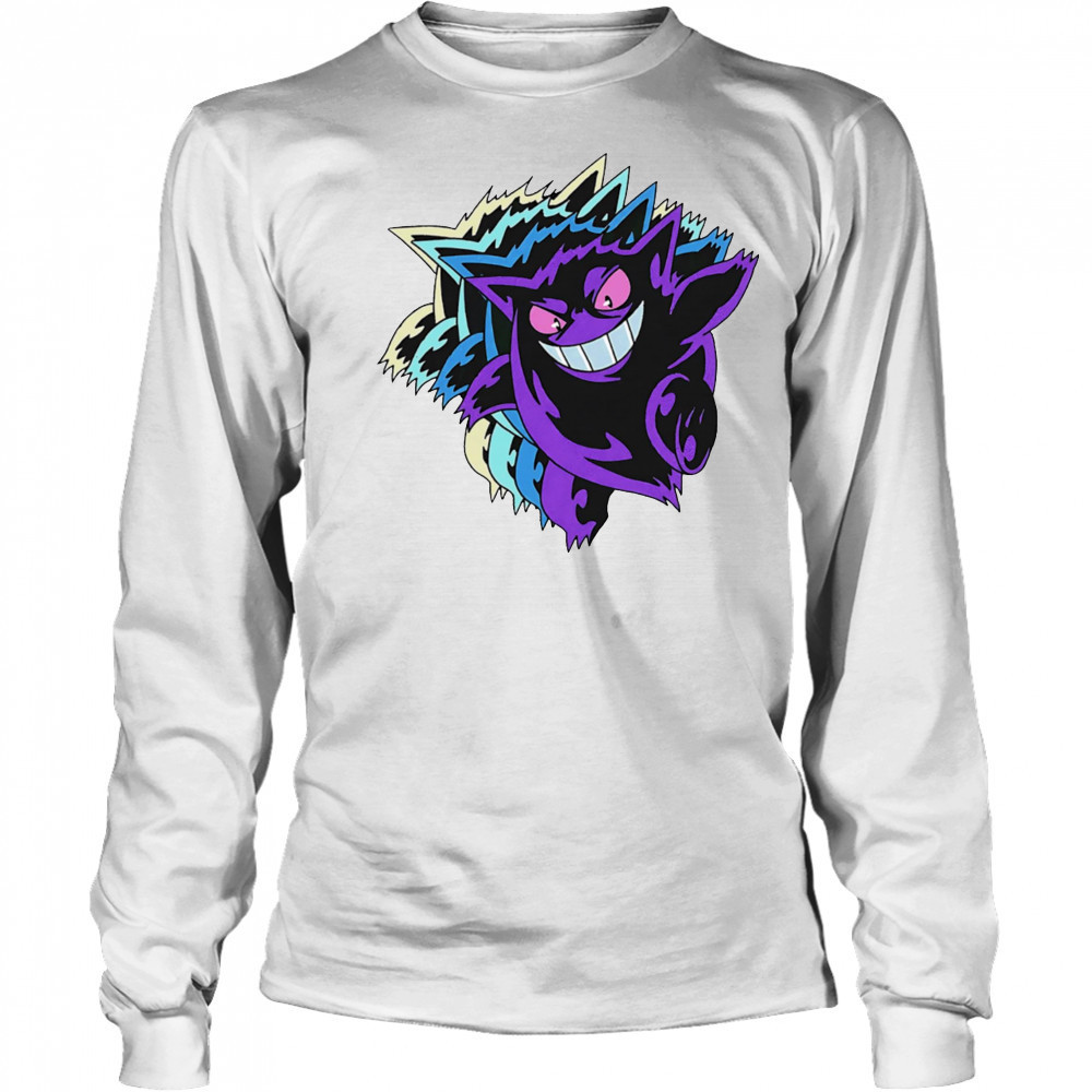 Cyberpunk Gengar Pokemon shirt Long Sleeved
