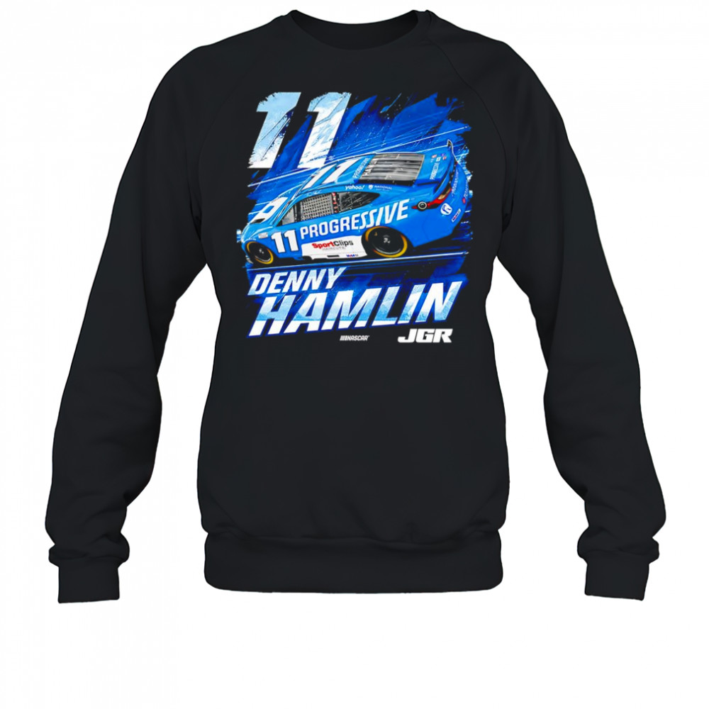 Denny Hamlin Progressive car graphic shirt Sweatshirt