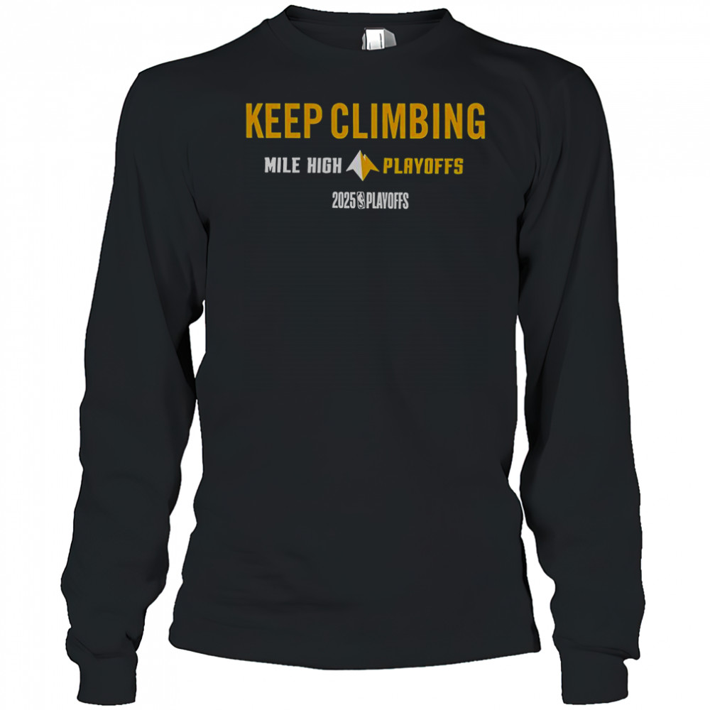 Denver Nuggets 2025 NBA Playoffs T-Shirt Long Sleeved