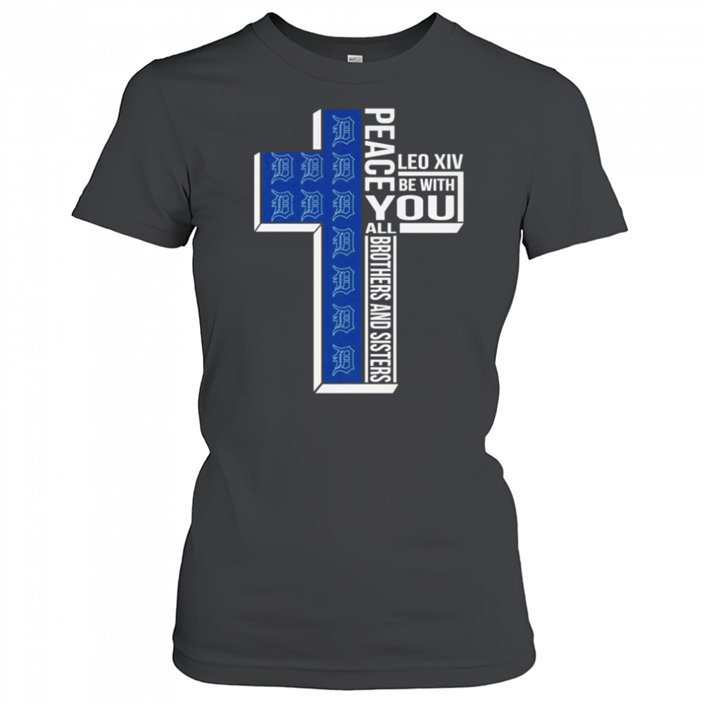Detroit Tigers Peace You Leo Xiv Be With You All Brothers And Sisters T-shirt Women's T-shirt