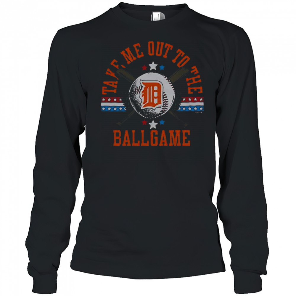 Detroit Tigers Take Me Out To The Ballgame T-Shirt Long Sleeved