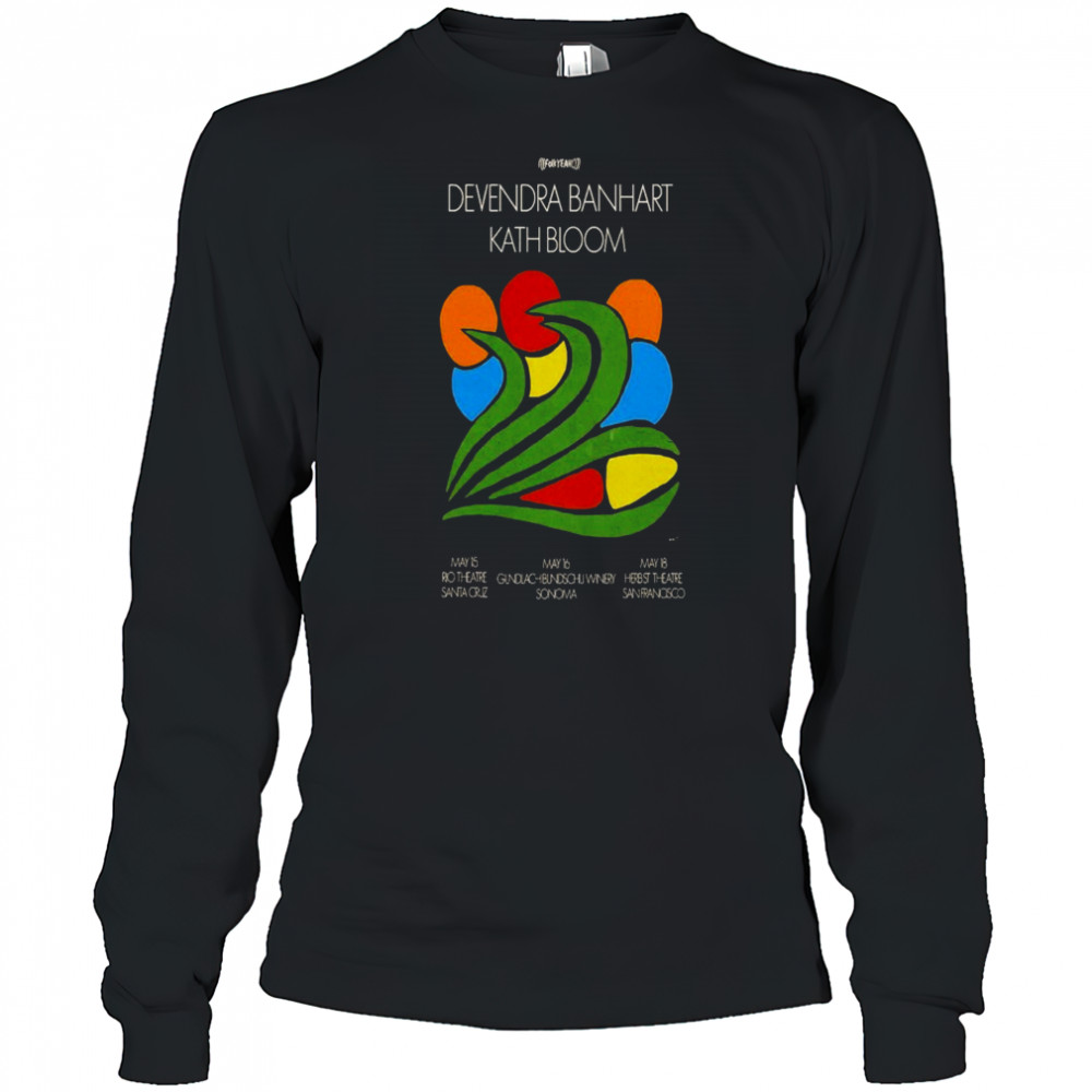 Devendra Banhart Rio Theater Santa Cruz, CA Tour 2025 T-shirt Long Sleeved