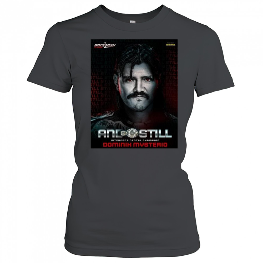 Dominik Mysterio defeats Pénta at WWE Backlash St. Louis to retain the Intercontinental Champion 2025 t-shirt Women's T-shirt