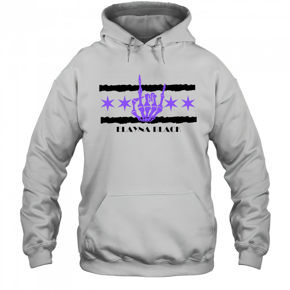Elayna Black shirt Hoodie