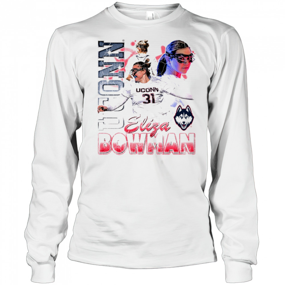 Eliza Bowman Uconn Huskies Lacrosse NCAA Division I 90s Graphic t-shirt Long Sleeved