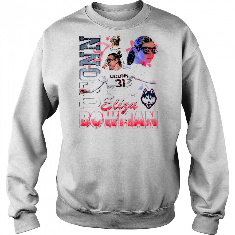 Eliza Bowman Uconn Huskies Lacrosse NCAA Division I 90s Graphic t-shirt Hoodie