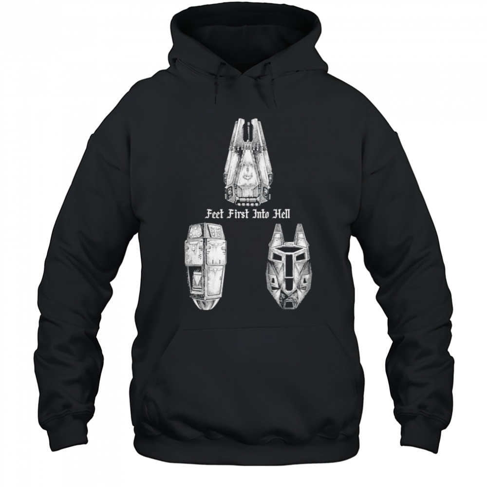 Feet First Into Hell Drop Pods Threat Llama T-shirt Hoodie