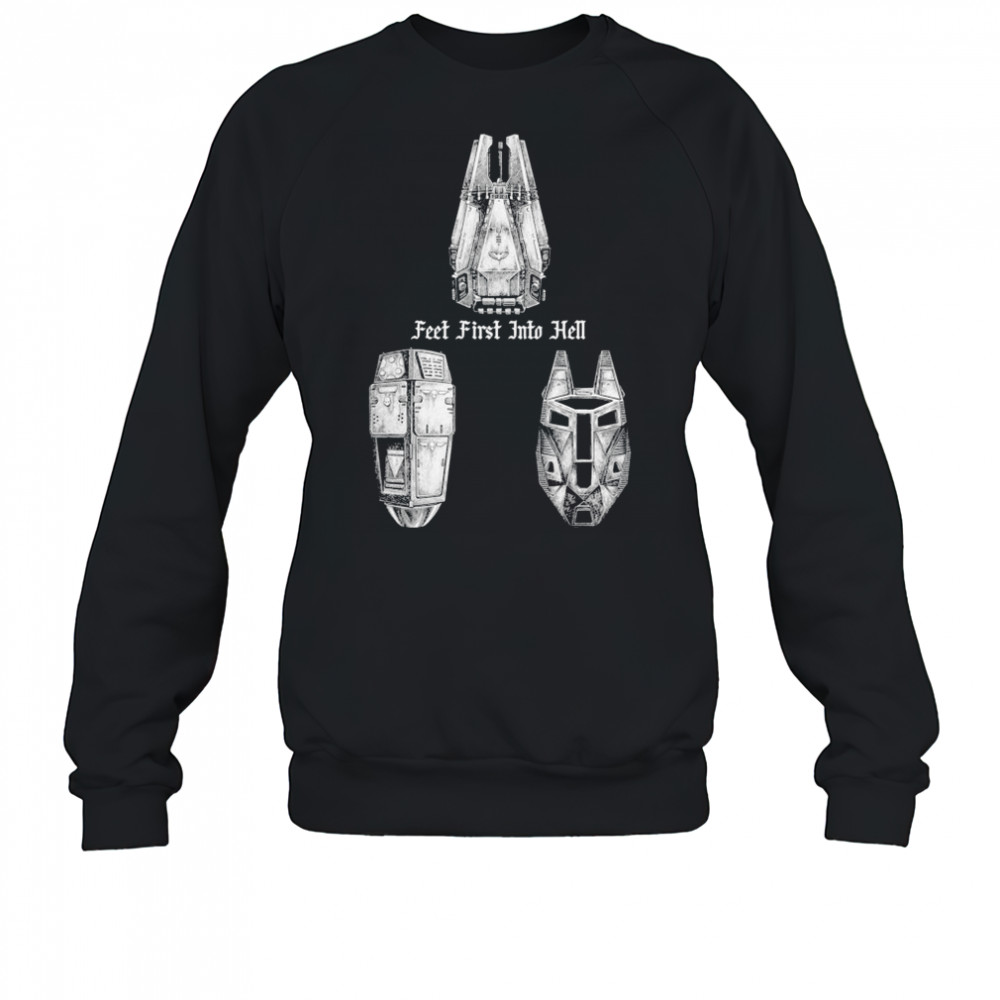 Feet First Into Hell Drop Pods Threat Llama T-shirt Sweatshirt