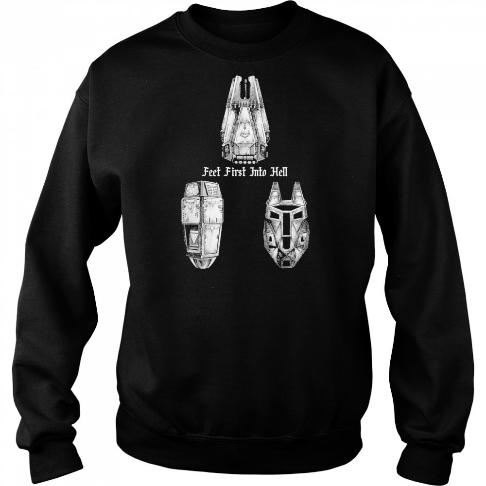 Feet First Into Hell Drop Pods Threat Llama T-shirt Hoodie