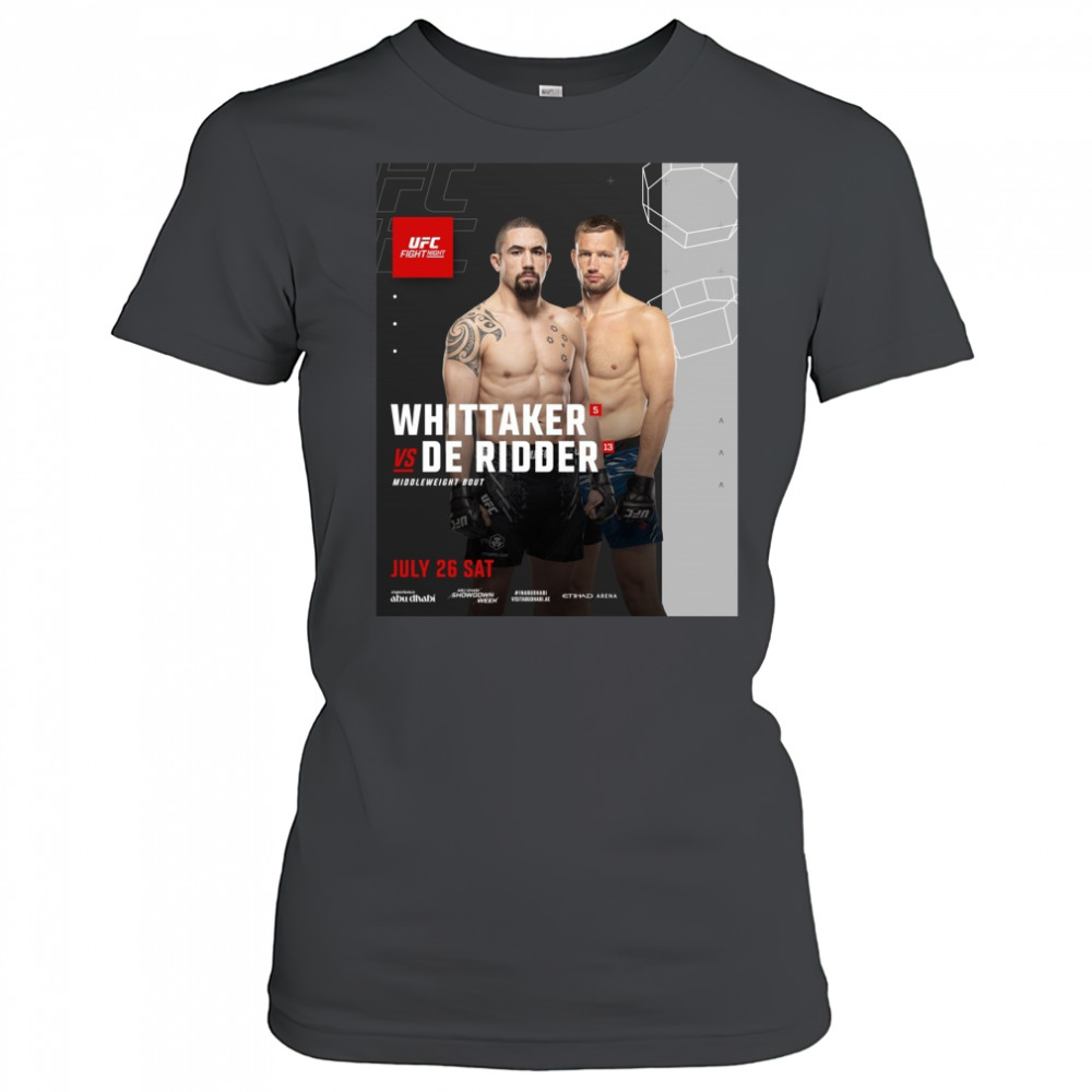 Fight Night Whittaker Vs De Ridder Middleweight Bout July 26 2025 Saturday Poster t-shirt Women's T-shirt