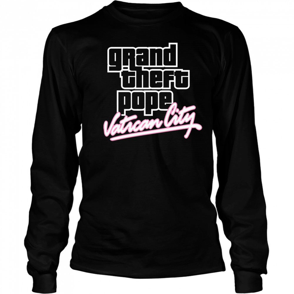 Grand Theft Pope Vatican City Pope Leo XIV t-shirt Long Sleeved