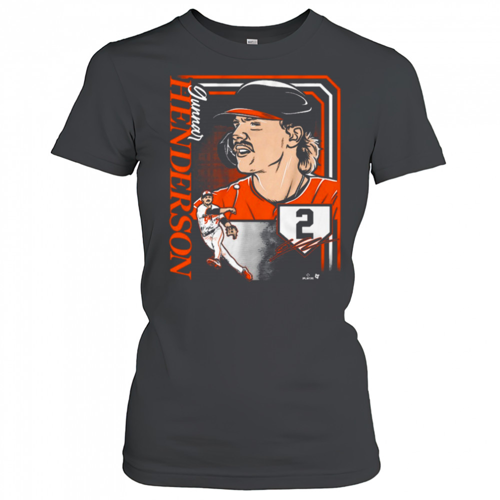 Gunnar Henderson 2 Collage Frame Baltimore Orioles MLB Signature t-shirt Women's T-shirt