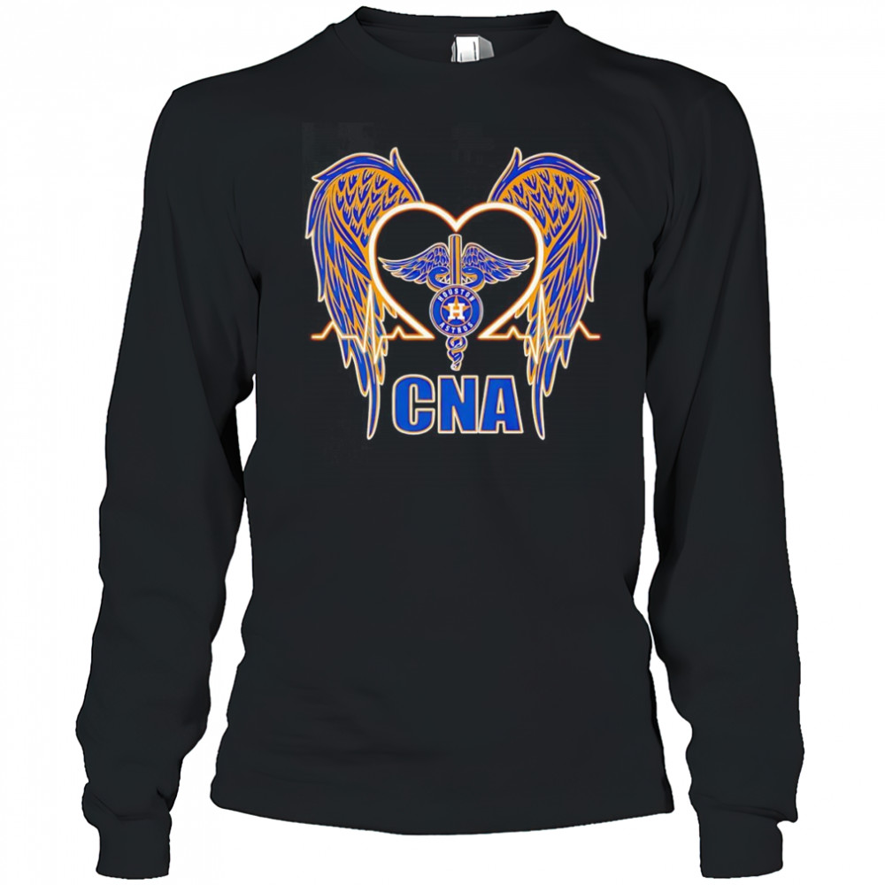 Houston Astros CNA Pride Heart of Caring shirt Long Sleeved