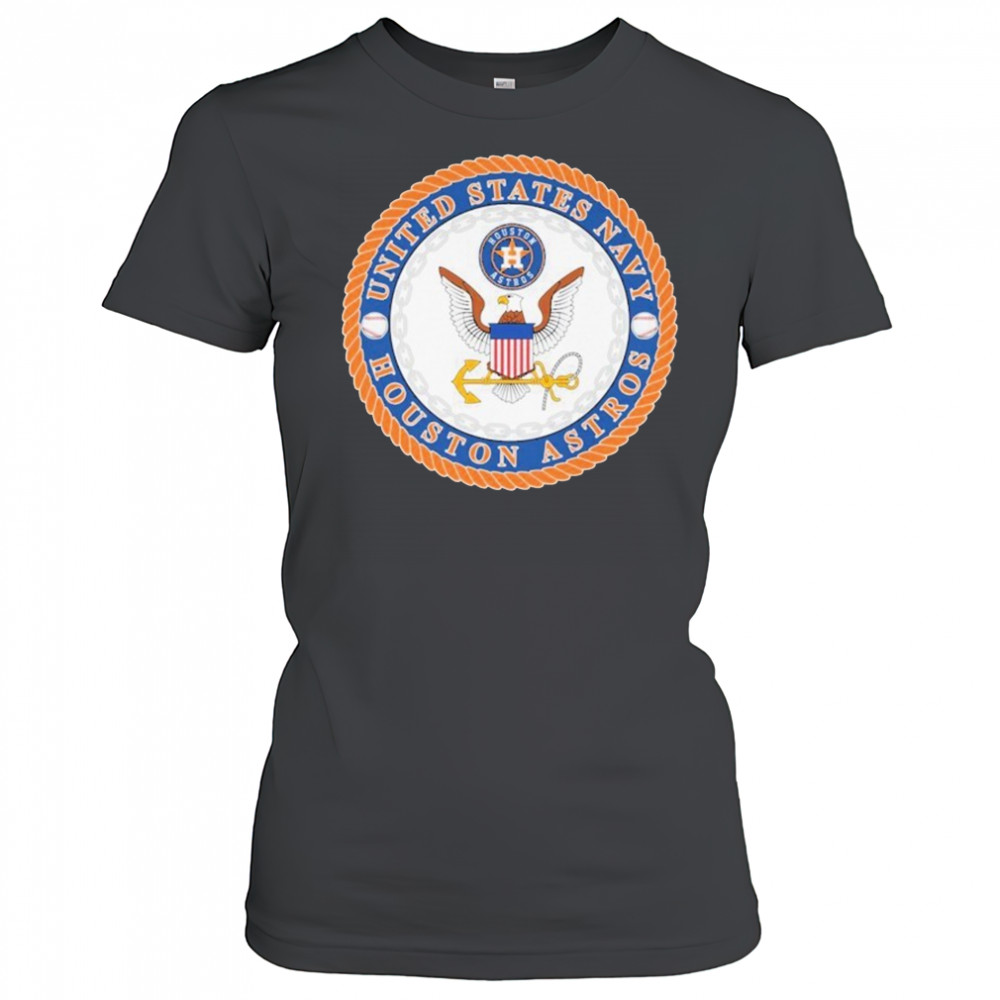 Houston Astros United States Navy T-shirt Women's T-shirt
