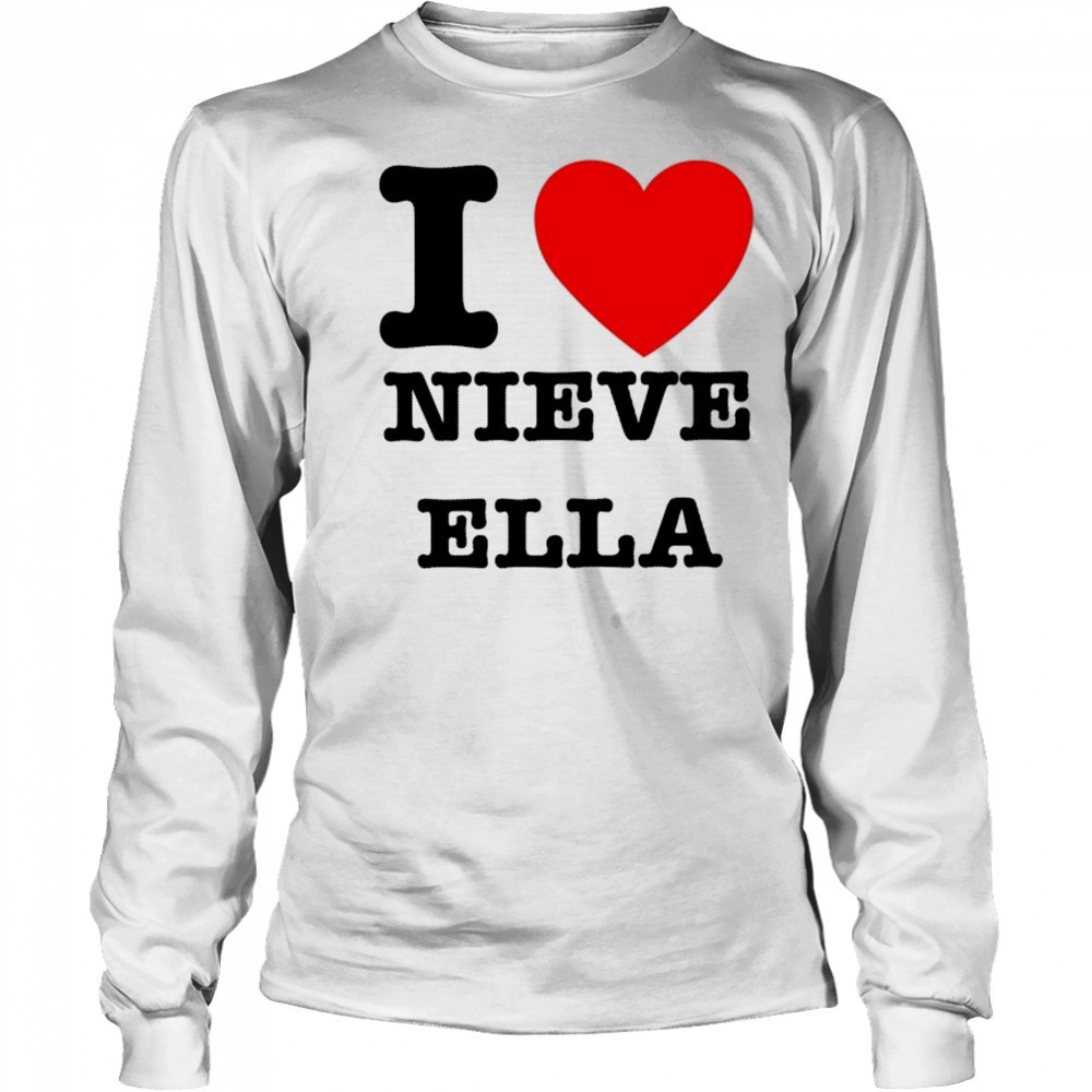 I Love Nieve Ella T-shirt Long Sleeved