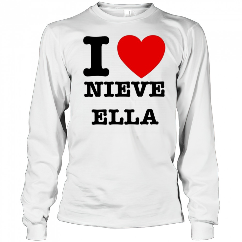 I Love Nieve Ella T-shirt Long Sleeved