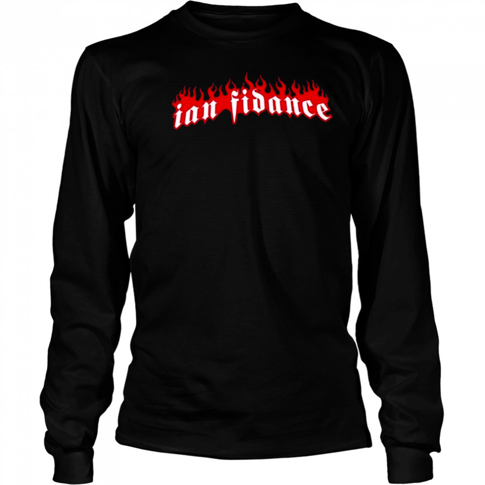 Ian Fidance Flames Logo T-shirt Long Sleeved