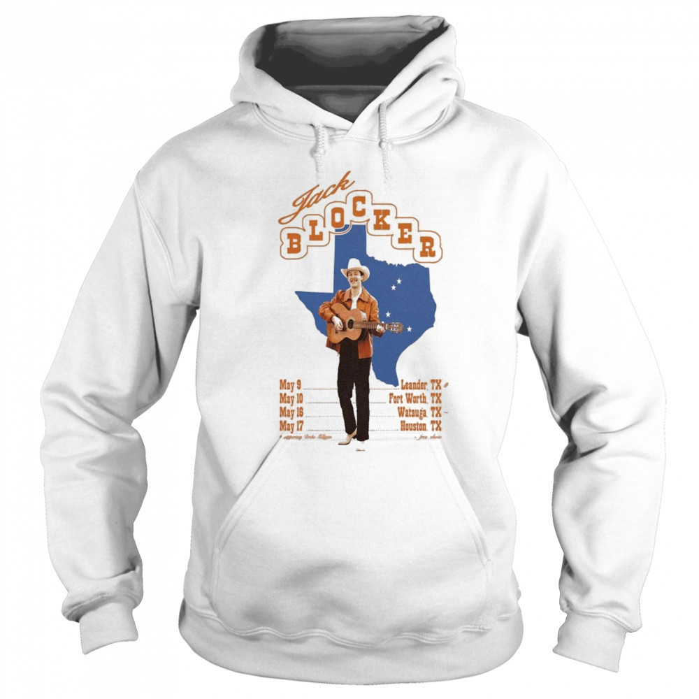 Jack Blocker Spring Tour 2025 Texas Map T-shirt Sweatshirt