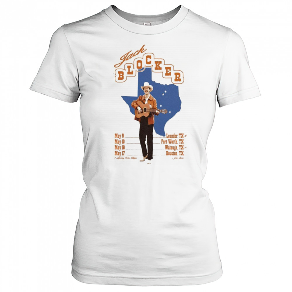 Jack Blocker Spring Tour 2025 Texas Map T-shirt Women's T-shirt