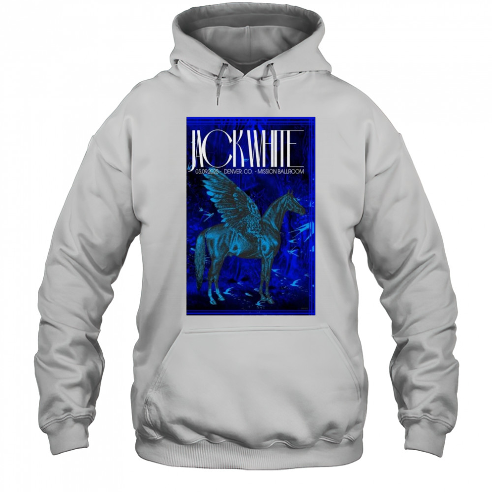 Jack White Mission Ballroom Denver CO May 9 2025 Concert t-shirt Hoodie