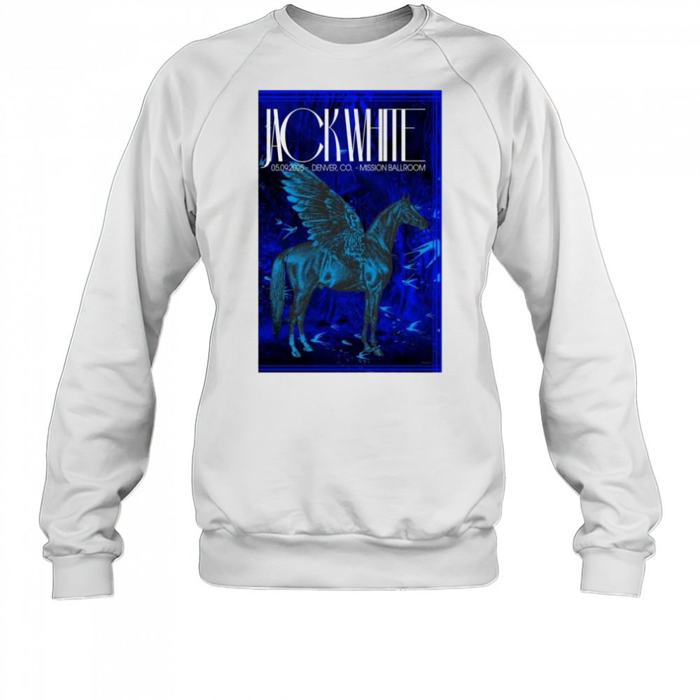 Jack White Mission Ballroom Denver CO May 9 2025 Concert t-shirt Sweatshirt