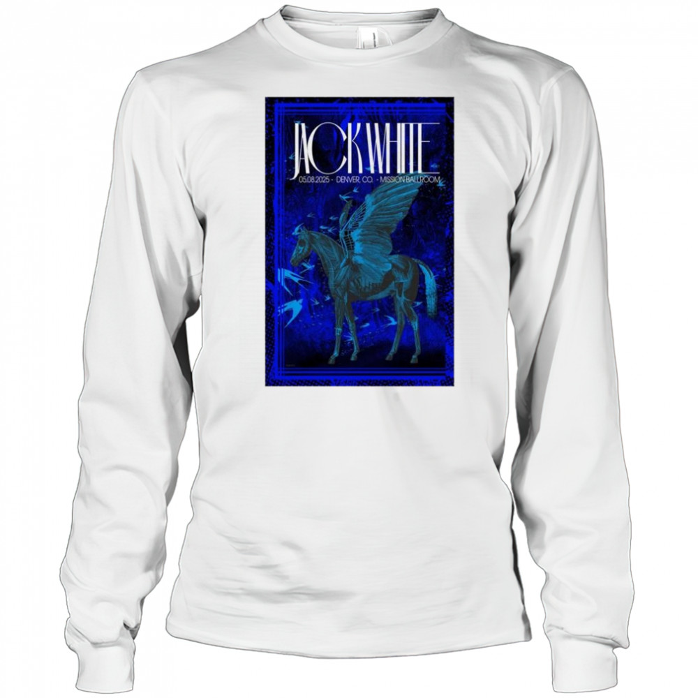 Jack White Tour May 8 2025 Mission Ballroom Denver CO t-shirt Long Sleeved