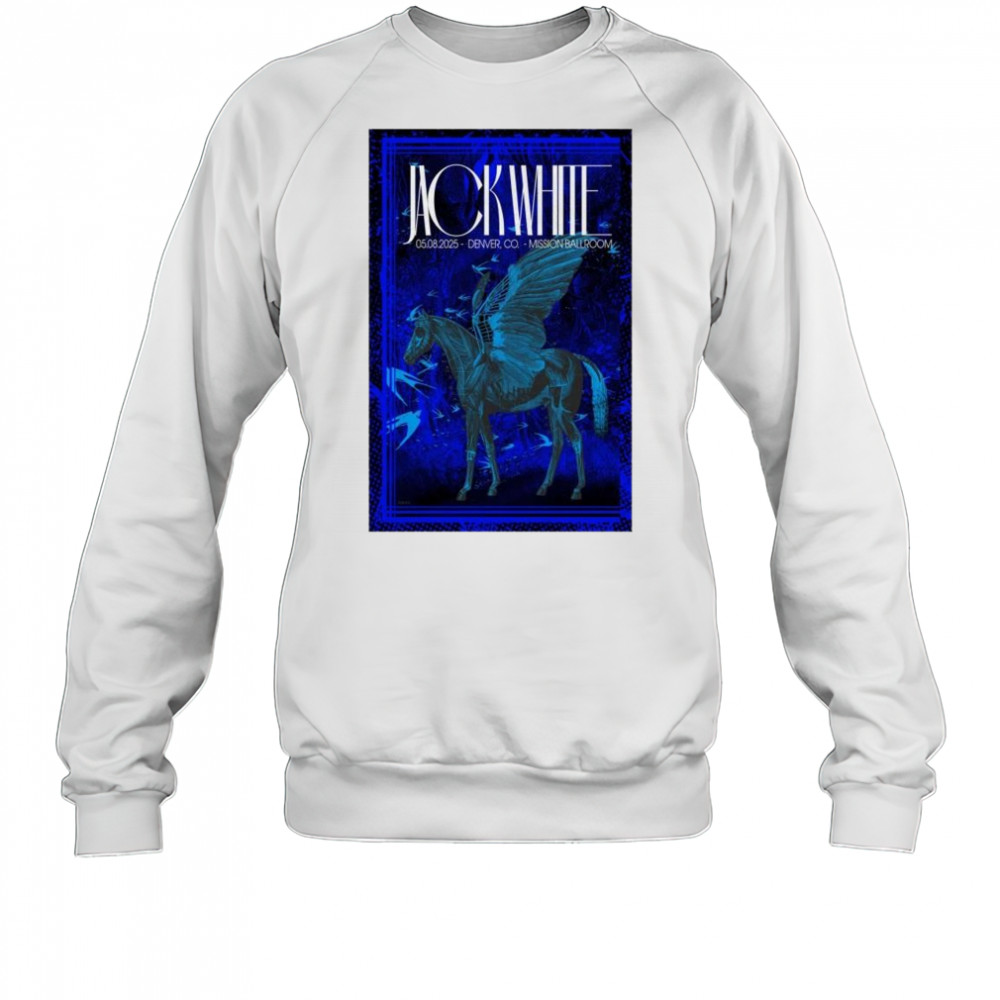 Jack White Tour May 8 2025 Mission Ballroom Denver CO t-shirt Sweatshirt