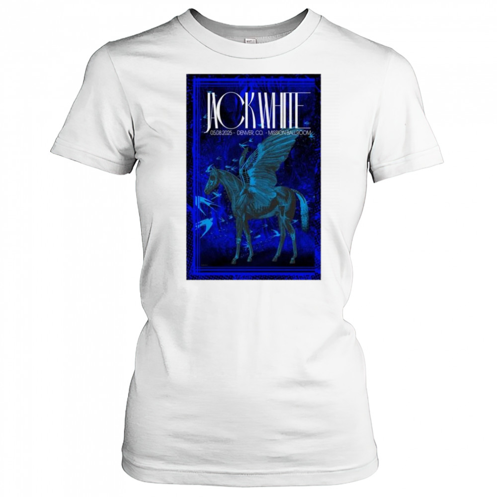 Jack White Tour May 8 2025 Mission Ballroom Denver CO t-shirt Women's T-shirt