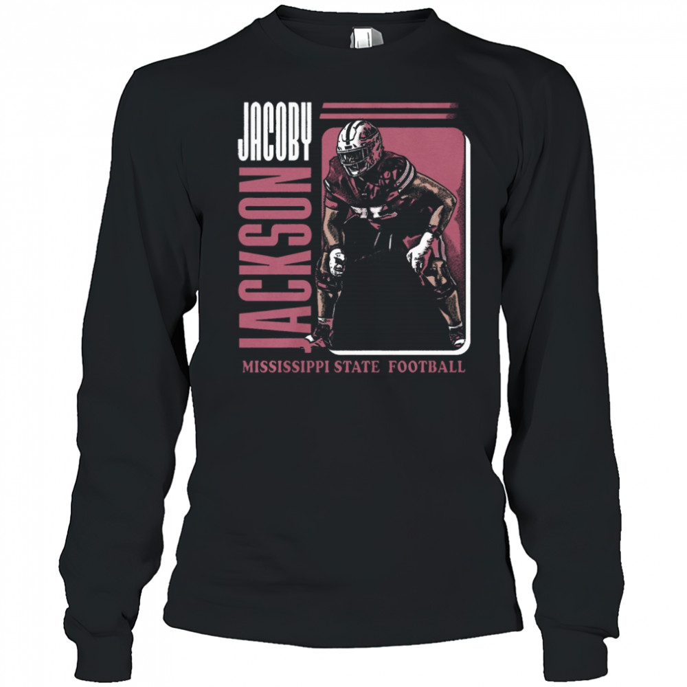 Jacoby Jackson Mississippi State Bulldogs football NCAA Division I Portrait t-shirt Long Sleeved