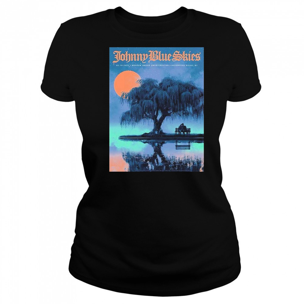 Johnny Blue Skies For Show Tonight In Rochester Hills Michigan At Meadow Brook Amphitheatre On May 10 2025 T-shirt Women's T-shirt