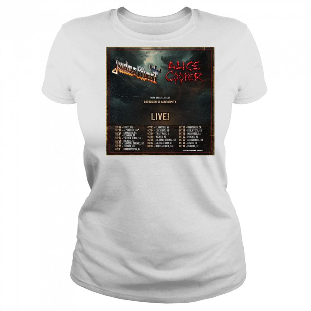 Judas Priest – Alice Cooper with Corrosion Of Conformity Sept and Oct 2025 t-shirt Women's T-shirt