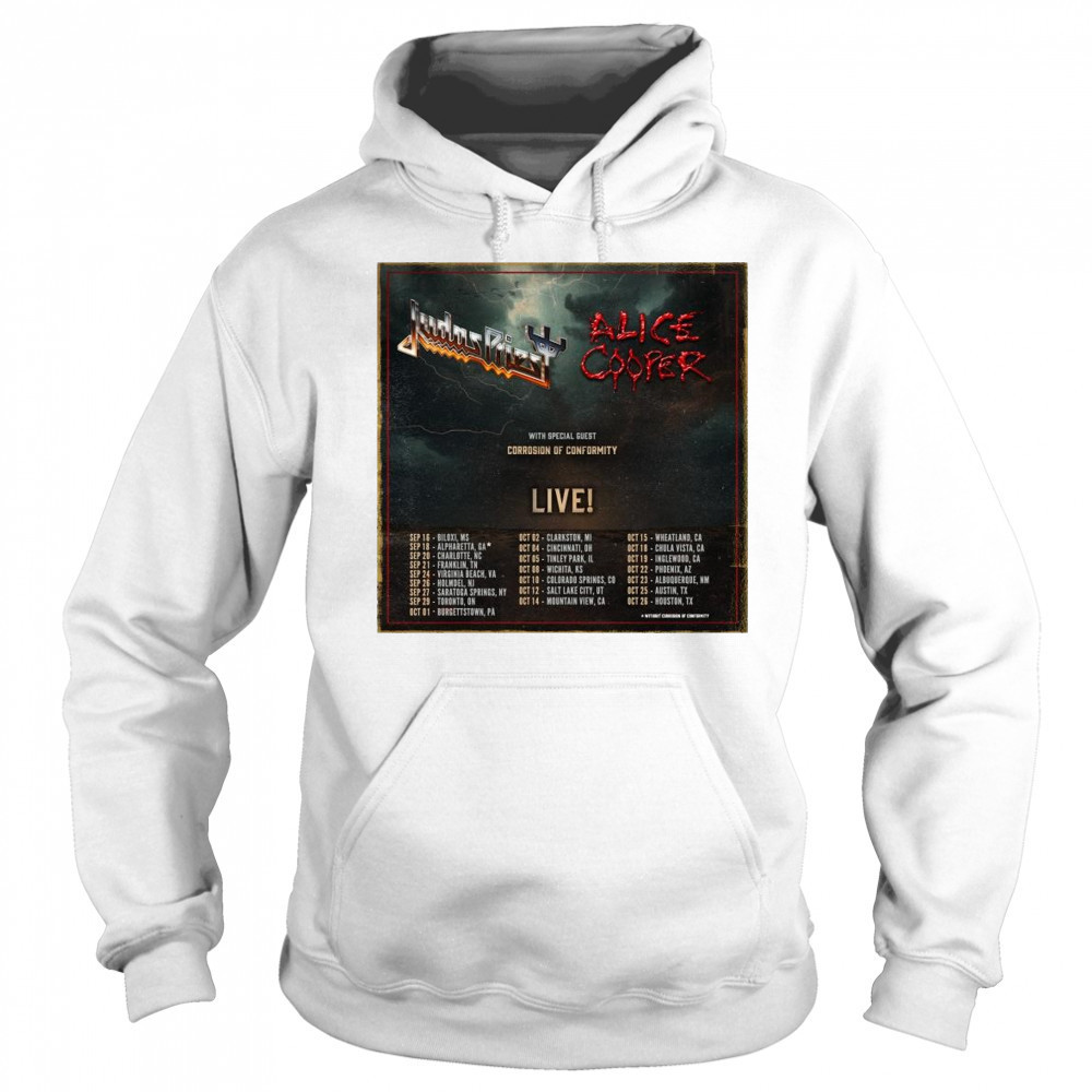 Judas Priest – Alice Cooper with Corrosion Of Conformity Sept and Oct 2025 t-shirt Sweatshirt