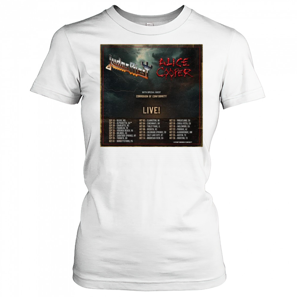 Judas Priest – Alice Cooper with Corrosion Of Conformity Sept and Oct 2025 t-shirt Women's T-shirt
