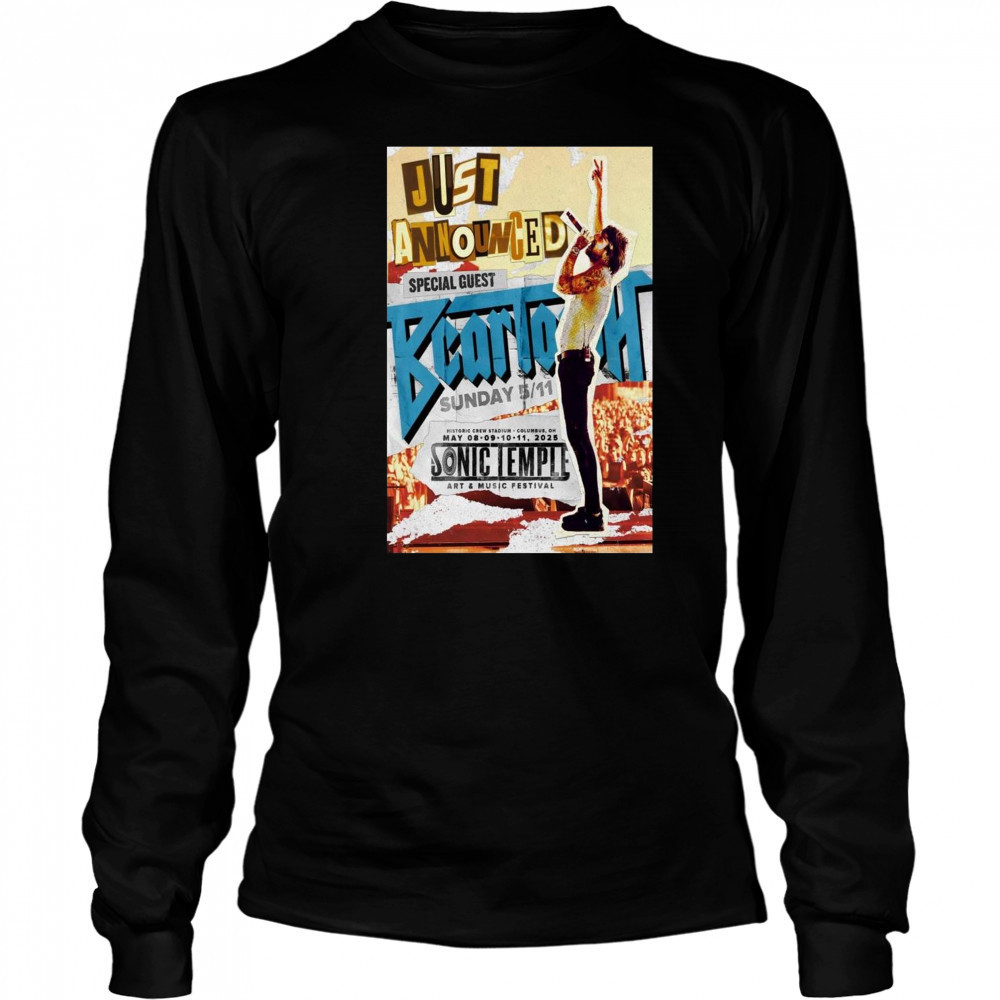 Just Announced Historic Crew Stadium Columbus OH Tour Beartooth Sunday May 08-11 2025 Poster t-shirt Long Sleeved