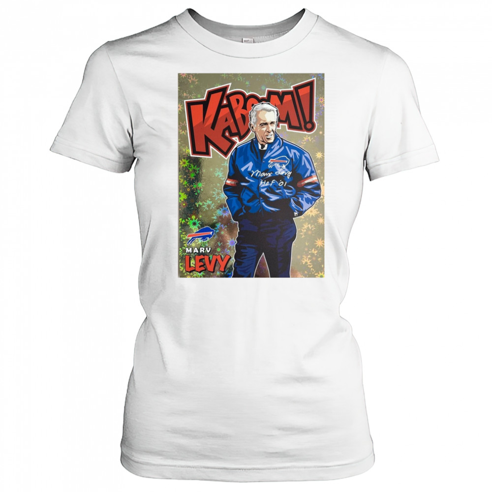 Kaboom Buffalo Bills Head Coach Marv Levy HOF Art Poster t-shirt Women's T-shirt