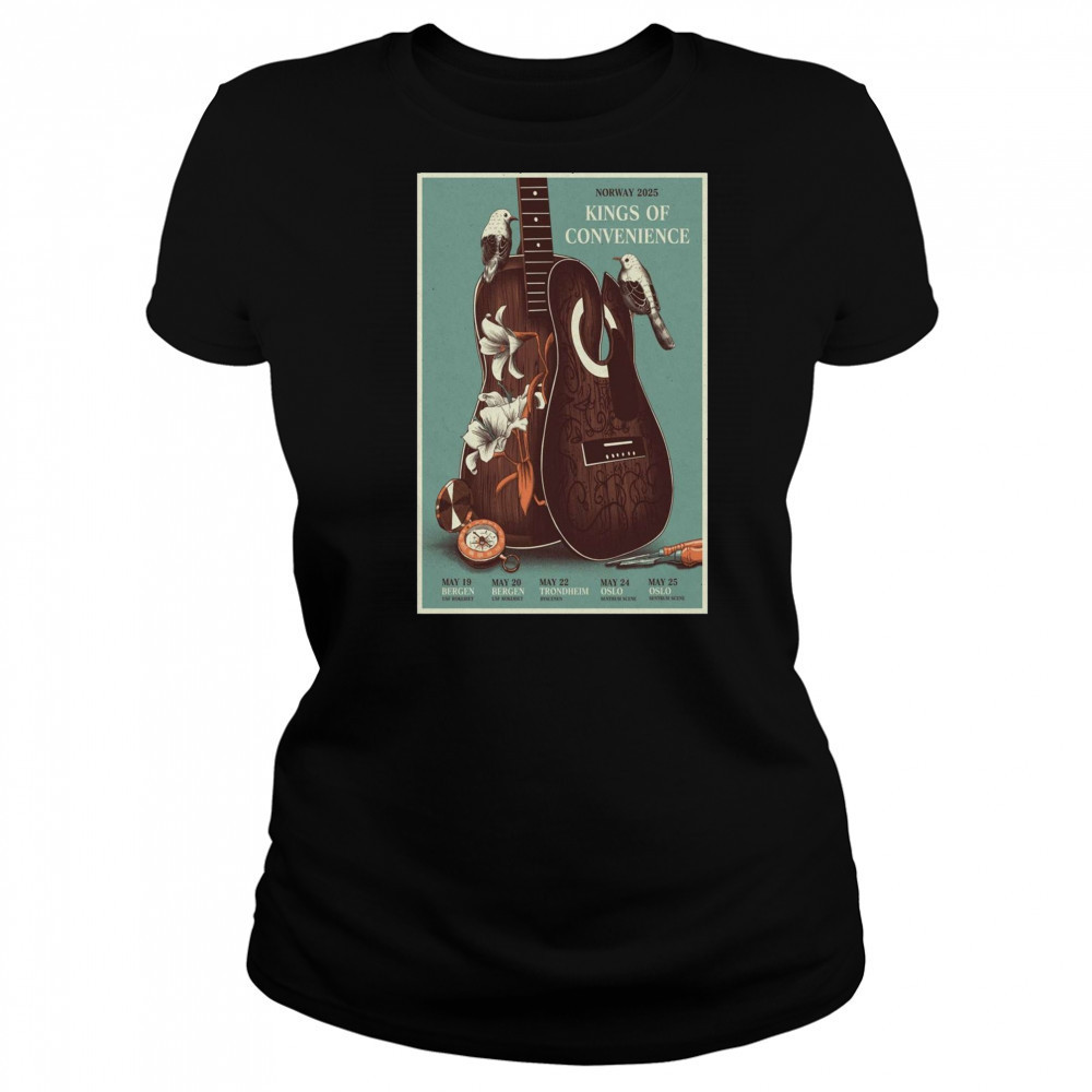 Kings Of Convenience Norway Tour May 19 – 25 2025 Bergen Bergen Trondheim Oslo t-shirt Women's T-shirt