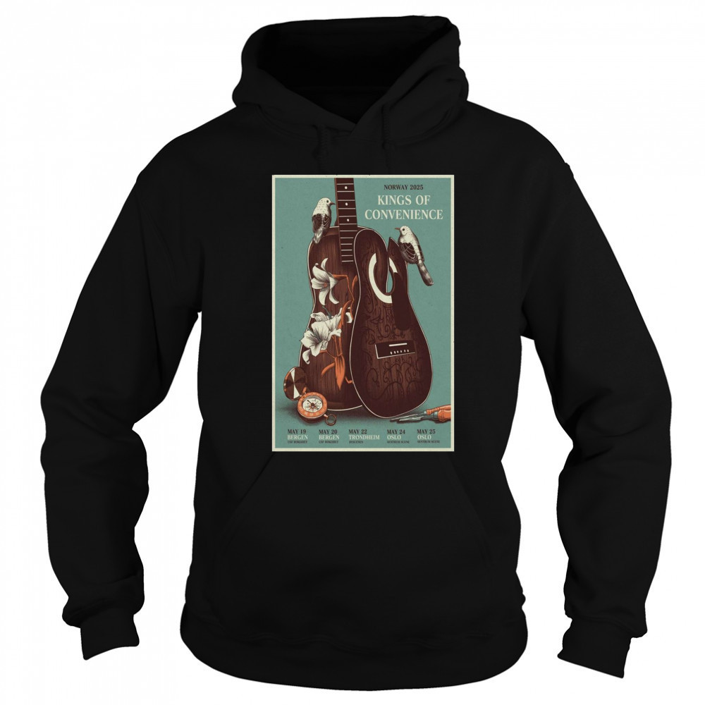 Kings Of Convenience Norway Tour May 19 – 25 2025 Bergen Bergen Trondheim Oslo t-shirt Sweatshirt