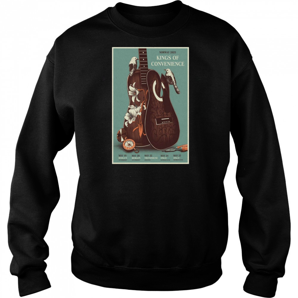 Kings Of Convenience Norway Tour May 19 – 25 2025 Bergen Bergen Trondheim Oslo t-shirt Hoodie
