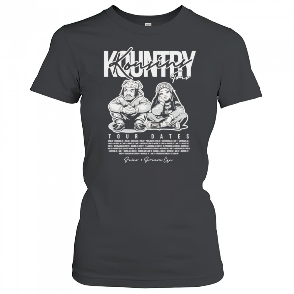 Kountry Kousins Tour Dates shirt Women's T-shirt