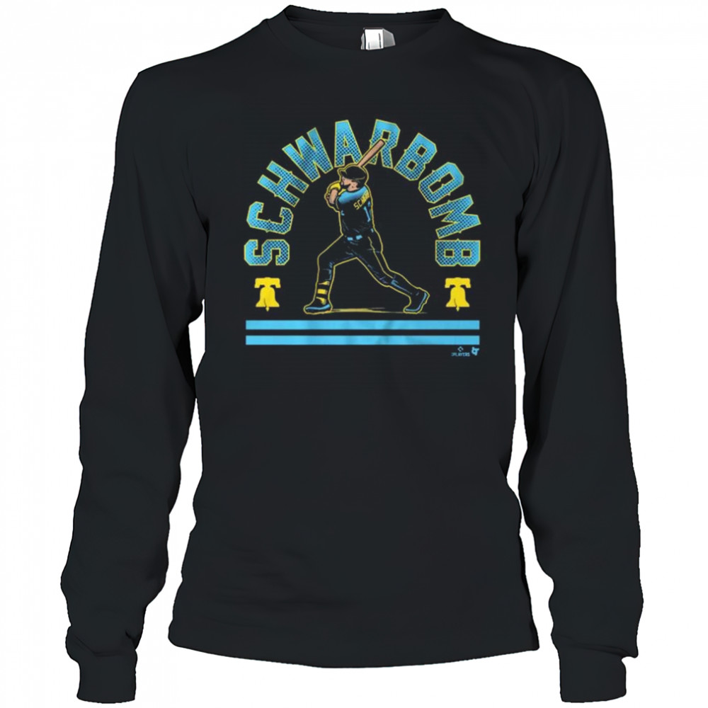 Kyle Schwarber Schwarbomb Philly City Edition Philadelphia Phillies t-shirt Long Sleeved